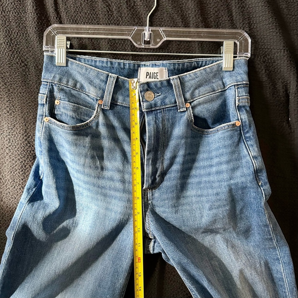 PAIGE Sasha Wide Leg Jean in Color Stefania Distressed - Picture 7 of 14